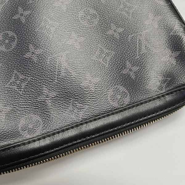 TRIO Monogram Coated Canvas Gray