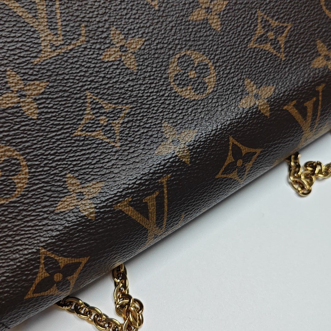 FÉLICIE Monogram Coated Canvas Brown