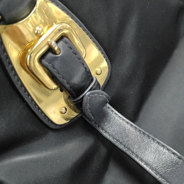 Nylon Shoulder Bag Black