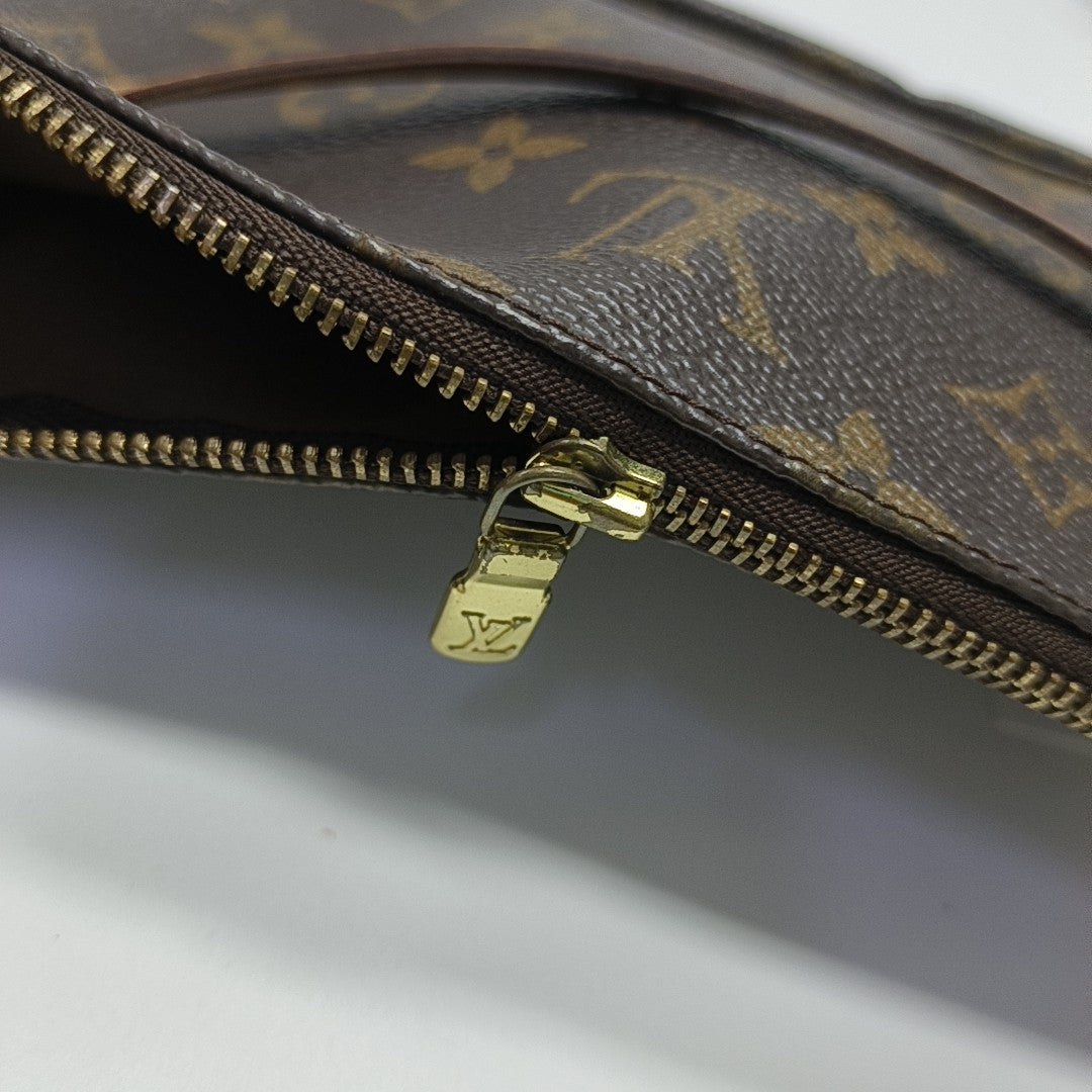 ACCESSOIRES Monogram Coated Canvas Brown