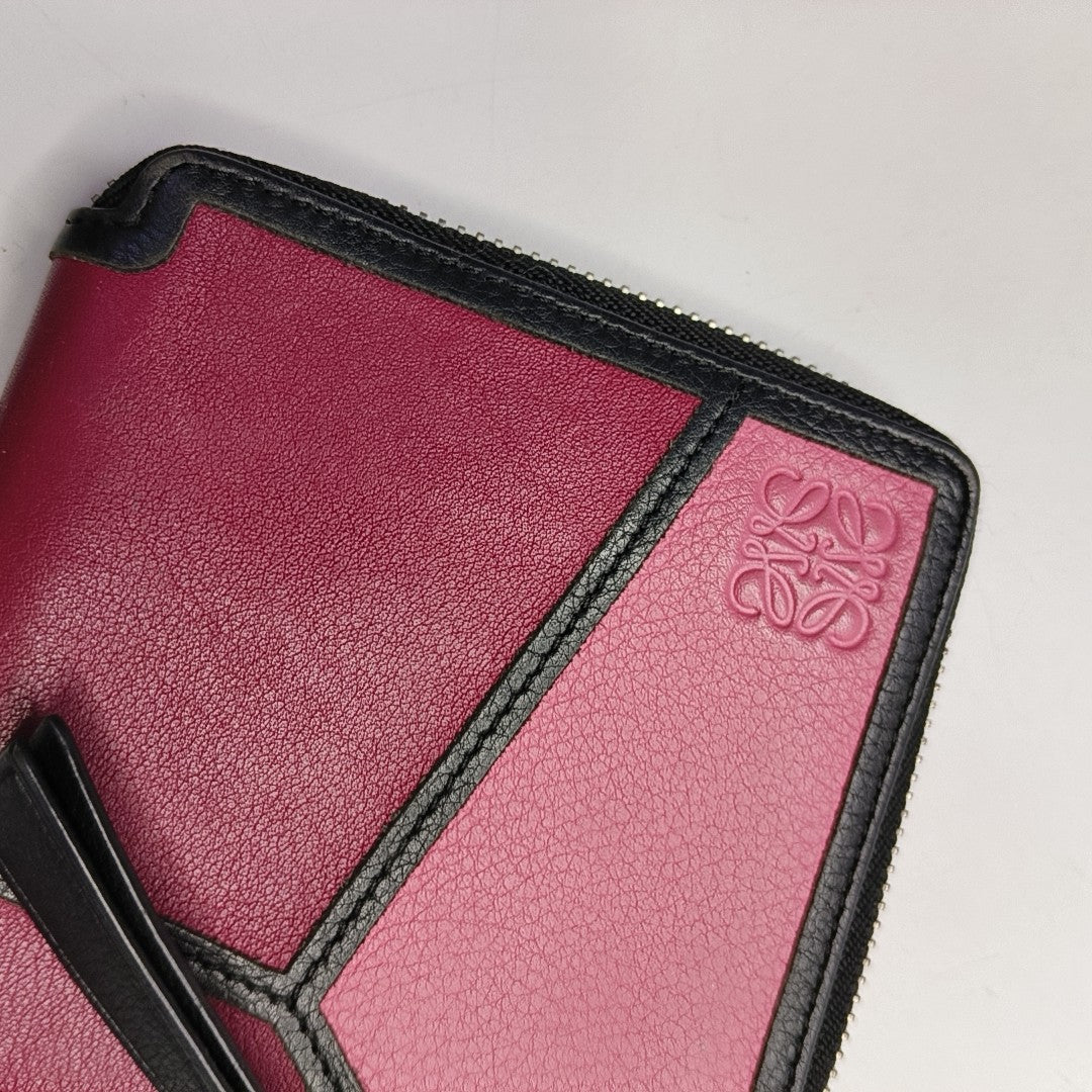 Cartera Puzzle de piel de ternera multicolor