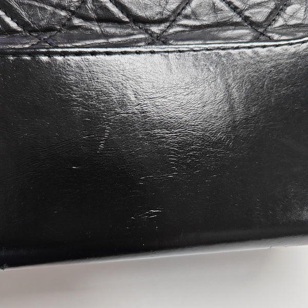 GABRIELLE Large Quilted Calfskin Black
