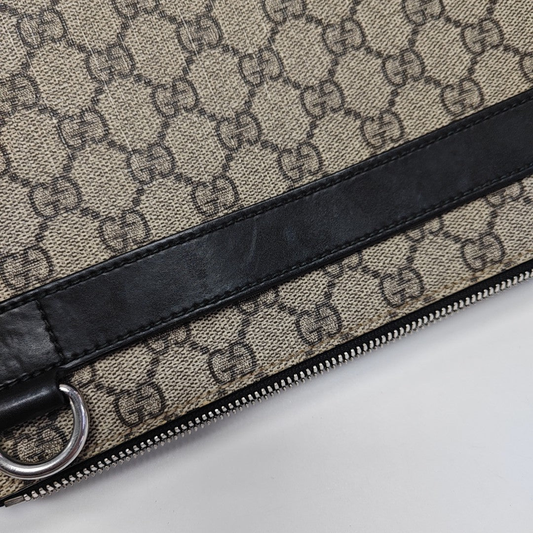 Monogram Coated Canvas Shoulder Bag Beige