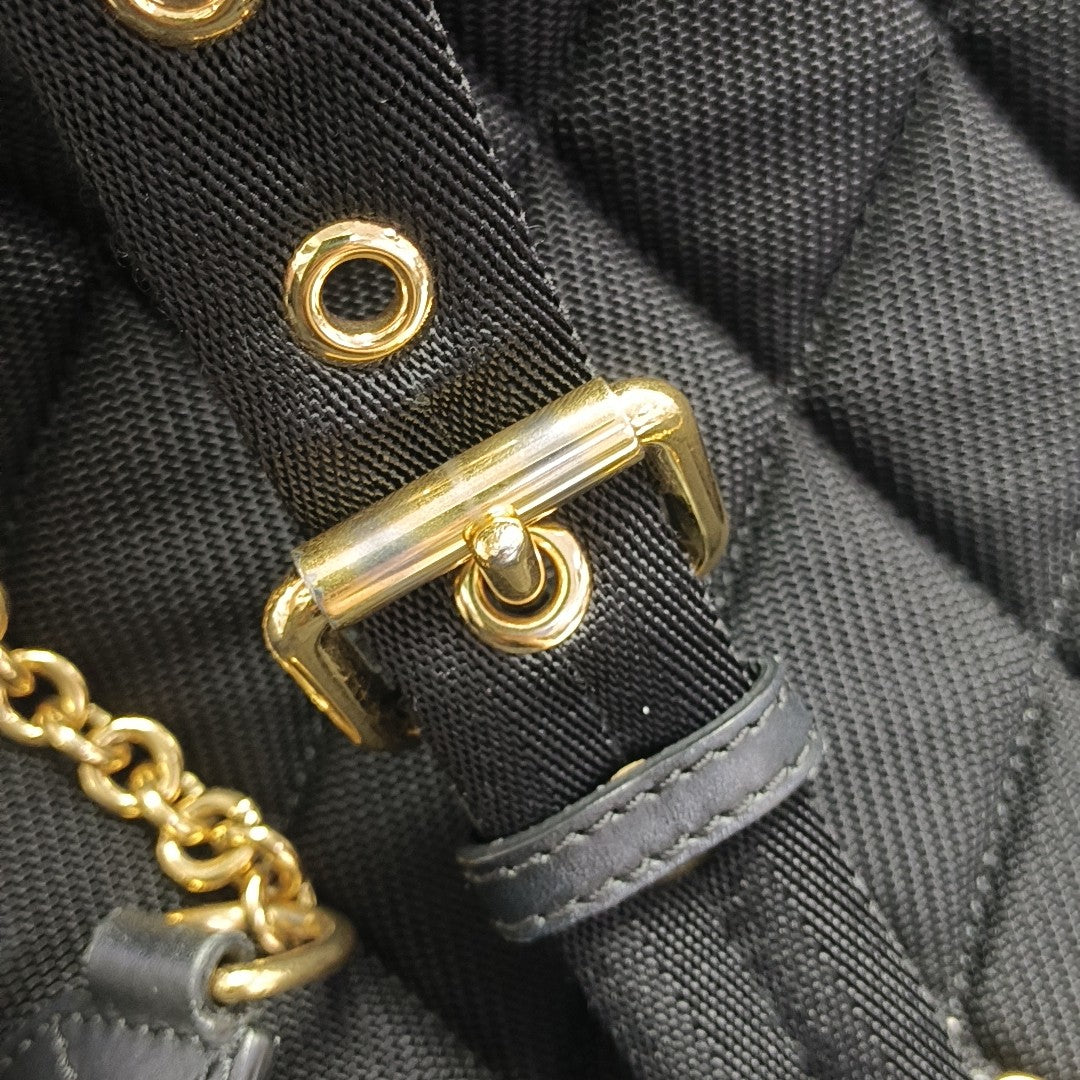 The Rucksack Medium Nylon Black