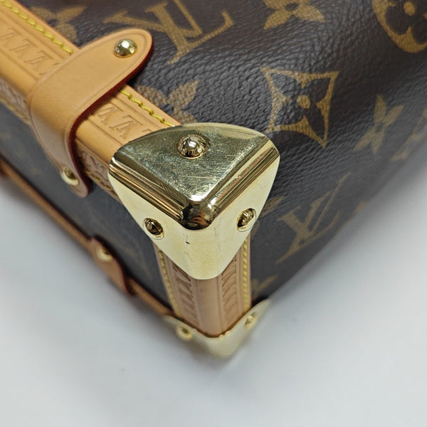 SIDE TRUNK MM Monogram Coated Canvas Brown