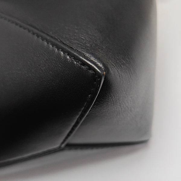 Puzzle Fold Mini Quilted Calfskin Black