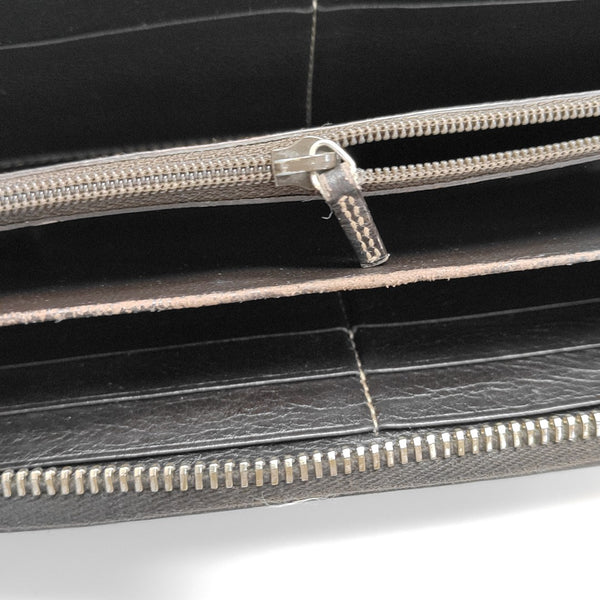 Ligne Shima Monogram Calfskin Brown Wallet
