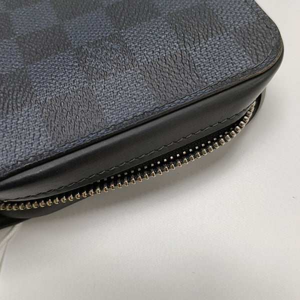 ZIPPY Extra Large Damier Coated Canvas Blue Wallet