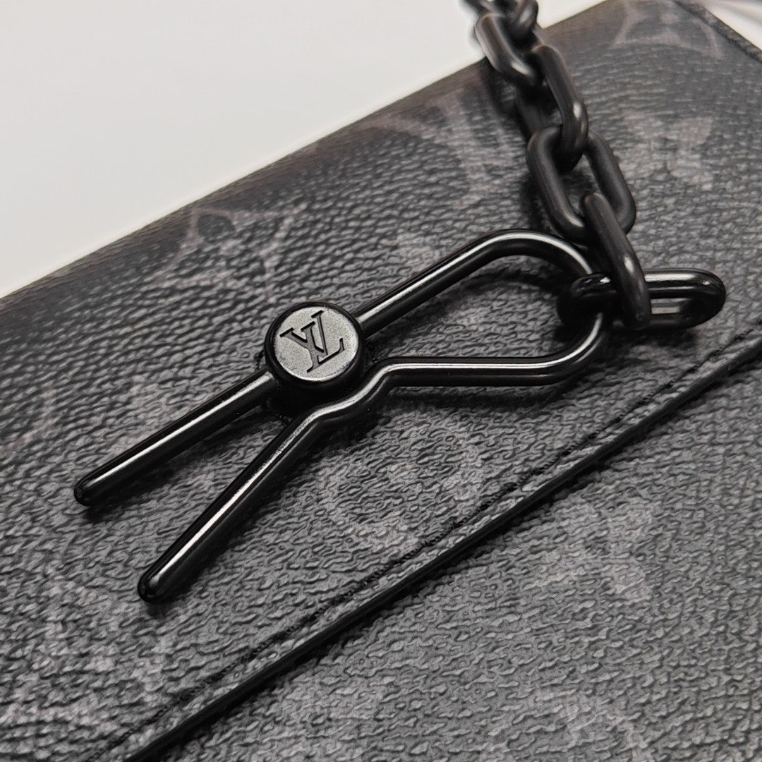 STEAMER Mini Monogram Coated Canvas Black