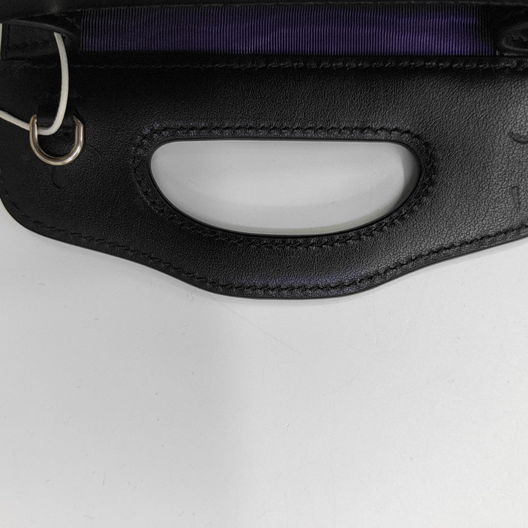 Quilted Calfskin Shoulder Bag Black