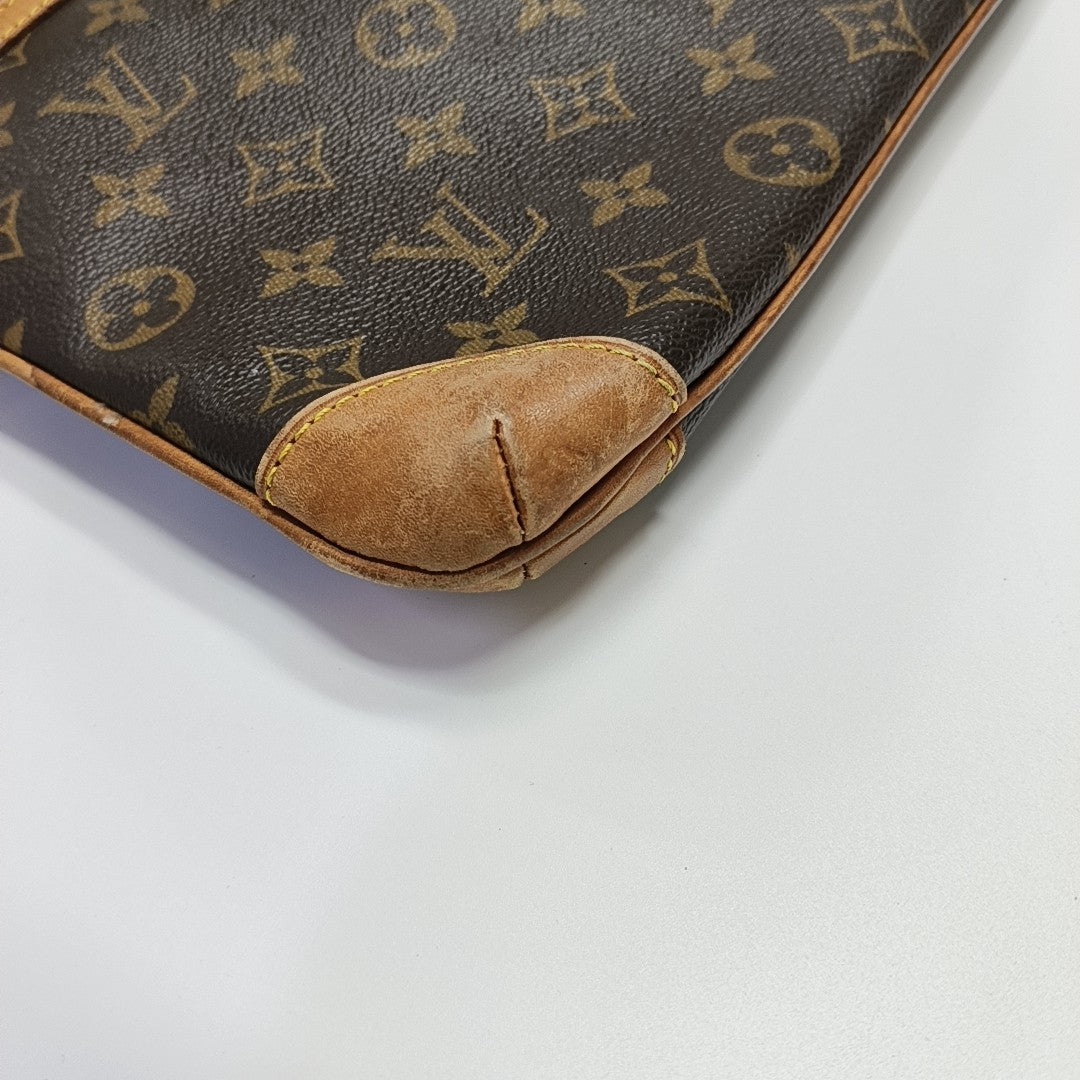 COUSSIN GM Monogram Coated Canvas Brown