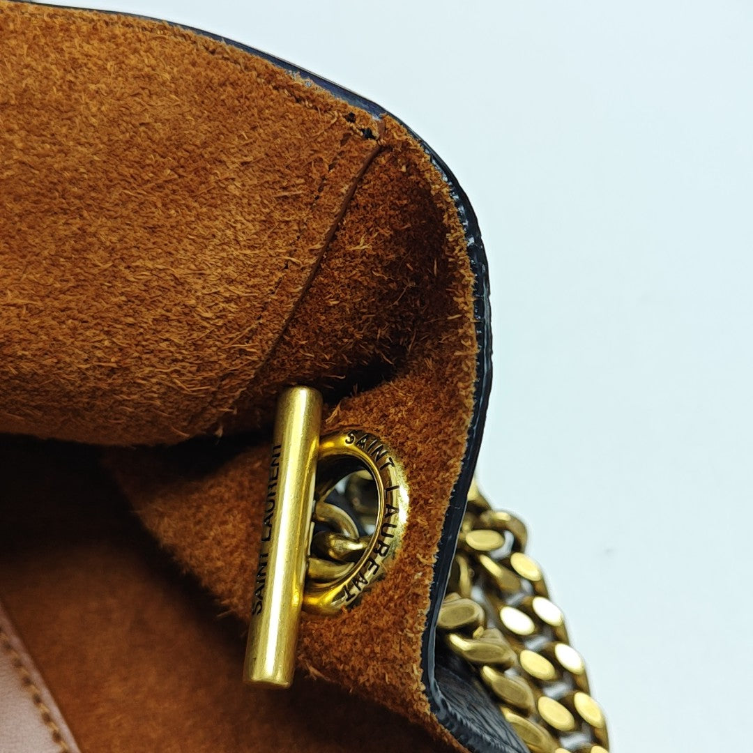 Calfskin Shoulder Bag Black
