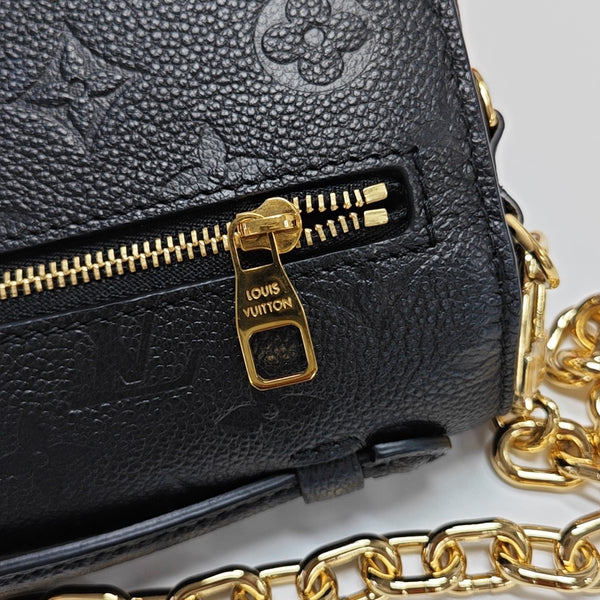 MÉTIS EAST WEST Monogram Calfskin Black