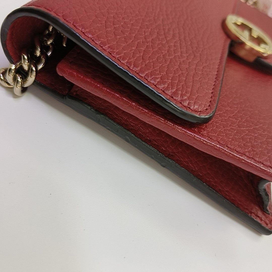 Calfskin Shoulder Bag Red