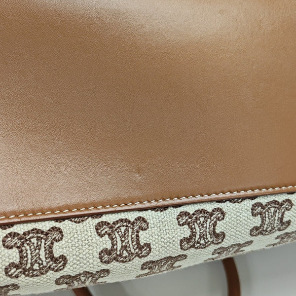 Fabric Tote Bag Brown