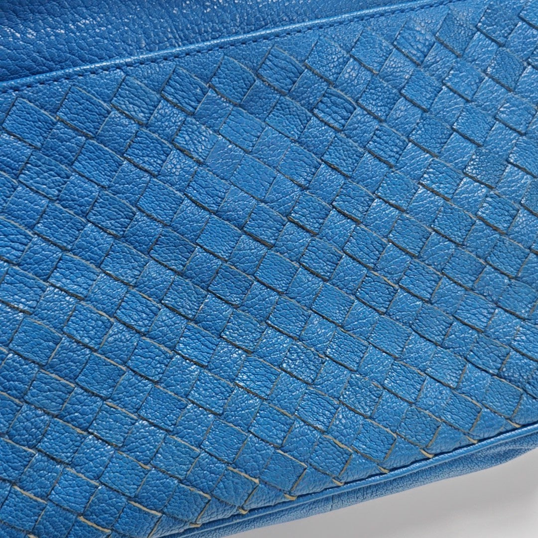 Calfskin Shoulder Bag Blue