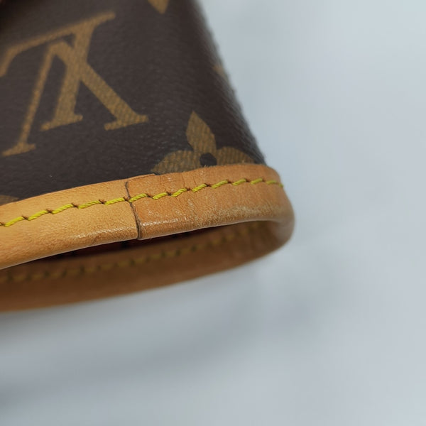 NEVERFULL MM Monogram Coated Canvas Brown
