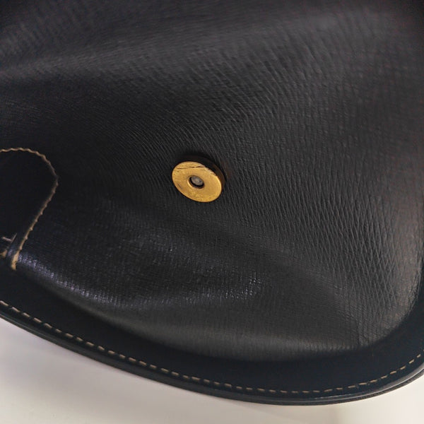 Calfskin Top Handle Bag Black