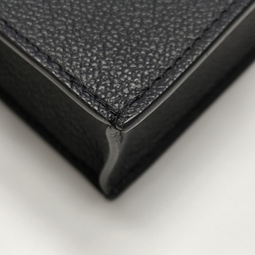 SAC PLAT Mini Calfskin Black