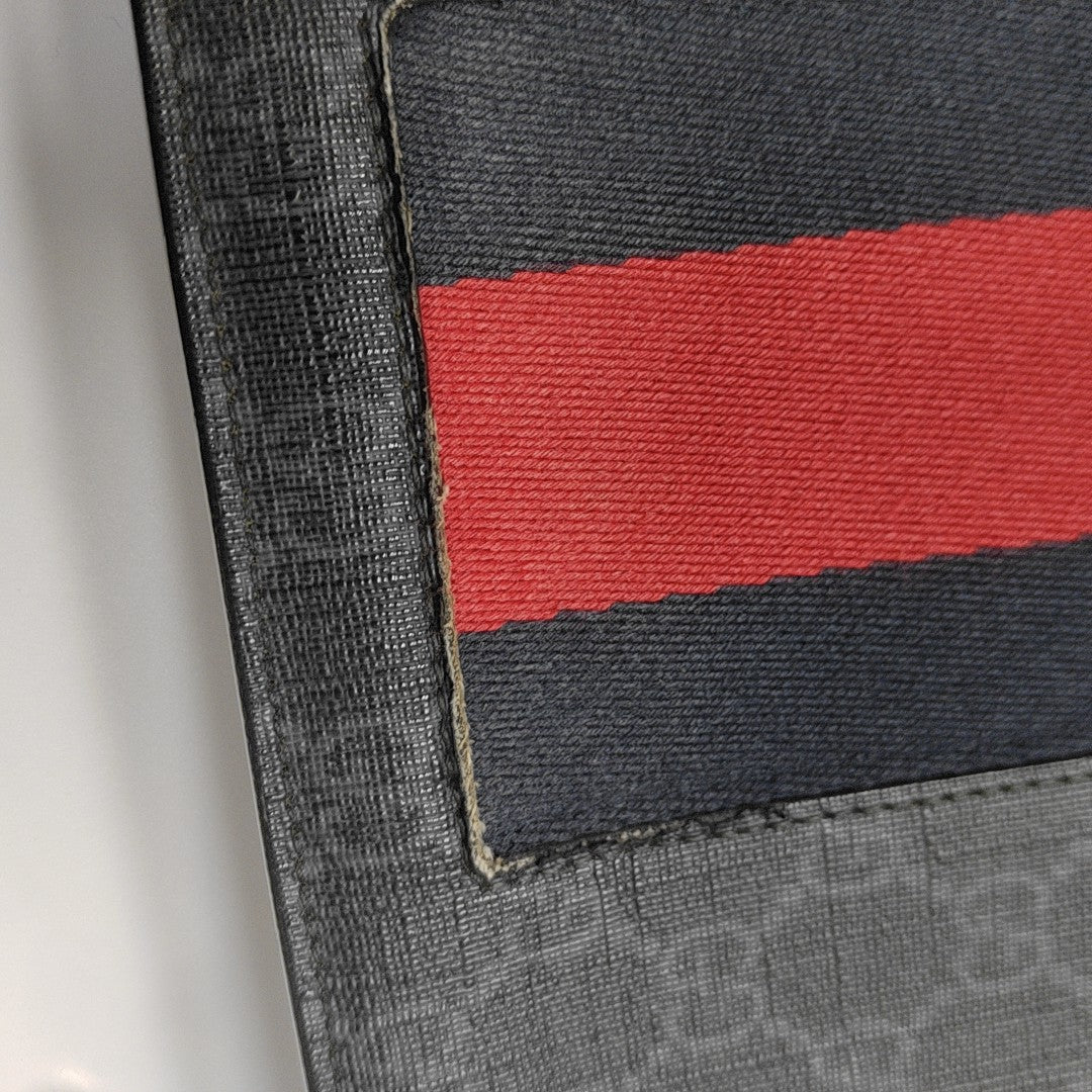 GG Supreme Monogram Coated Canvas Gray