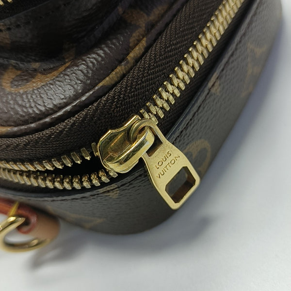 UTILITY Monogram Coated Canvas Brown