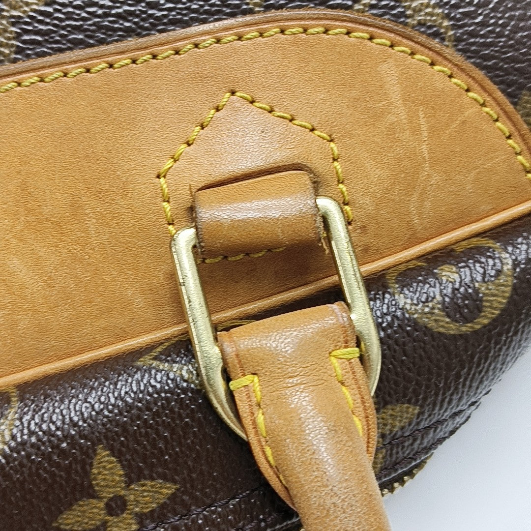 DEAUVILLE MM Monogram Coated Canvas Brown