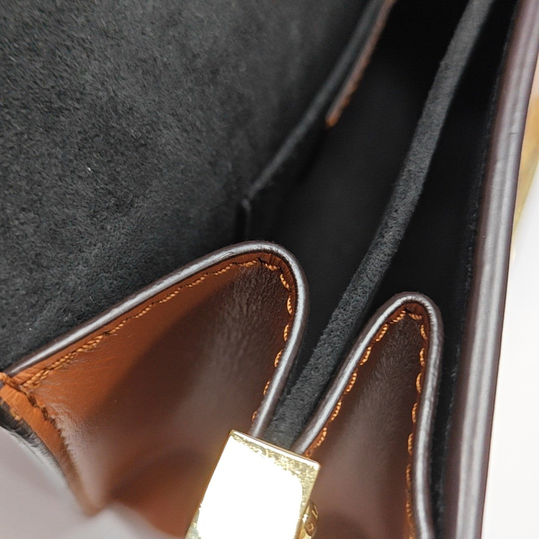 DAUPHINE Mini Monogram Coated Canvas Brown
