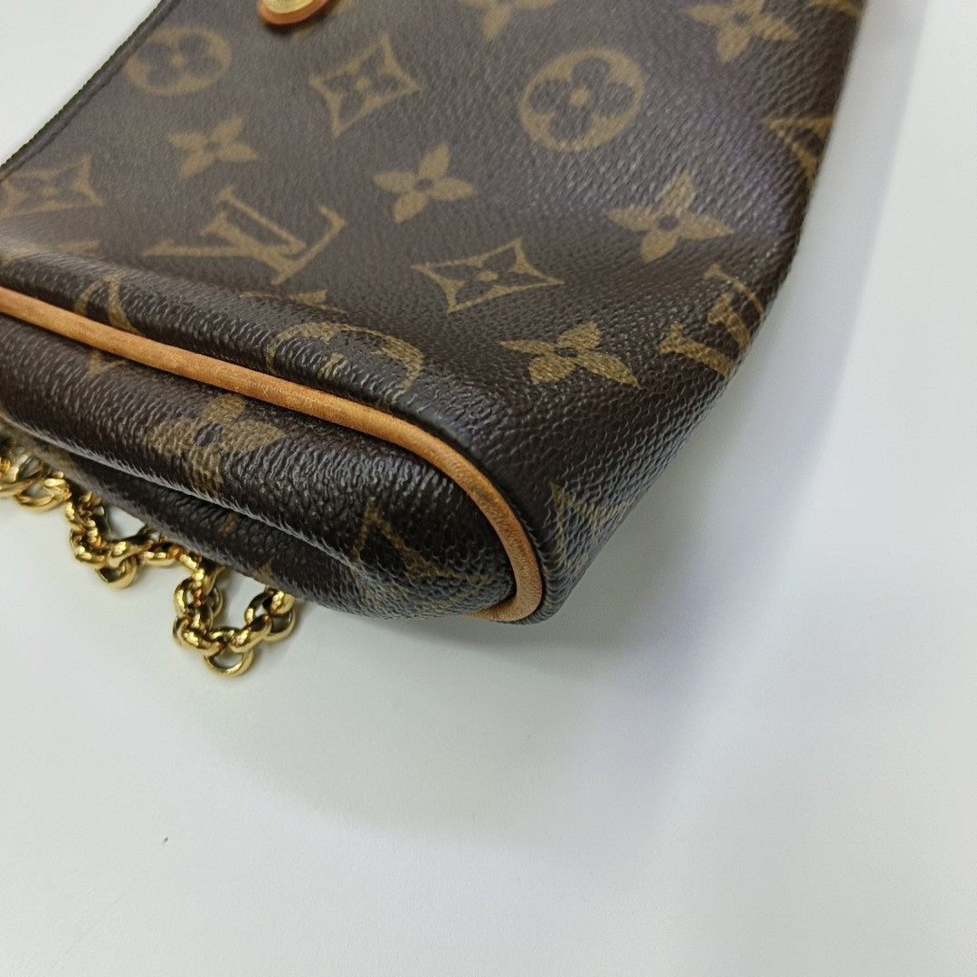 EVA Monogram Coated Canvas Brown