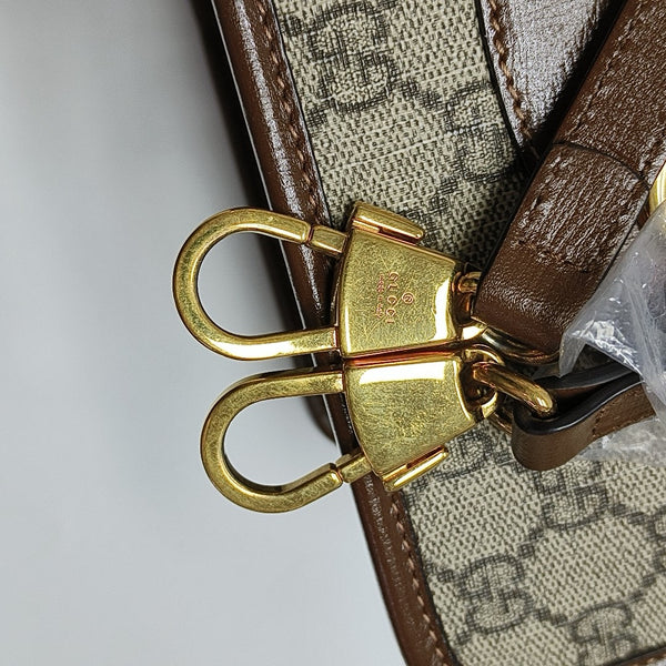 Horsebit 1955 Mini Monogram Coated Canvas Beige