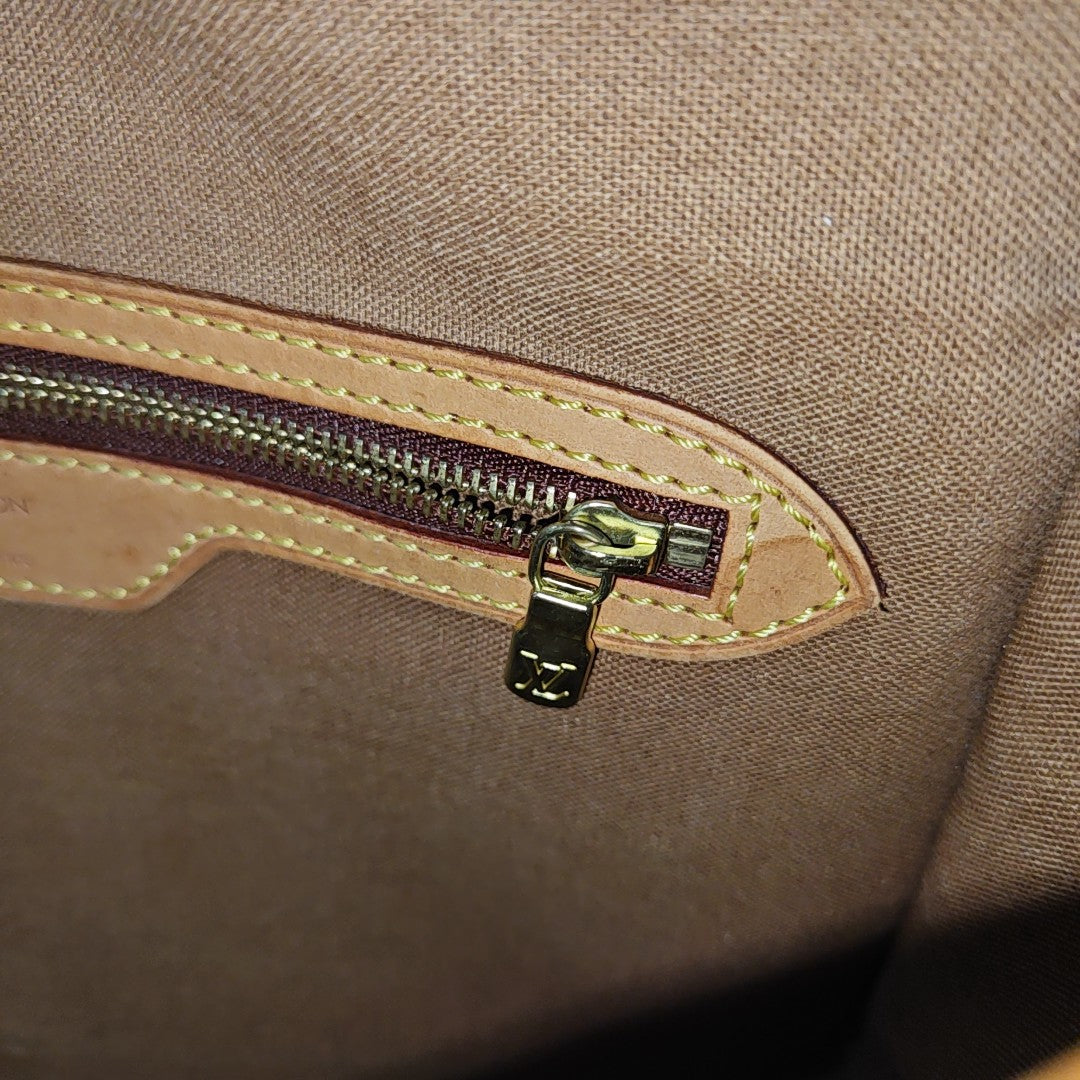 SOLOGNE PM Monogram Coated Canvas Brown