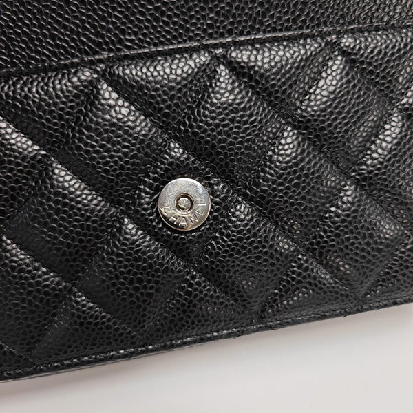 WOC Quilted Grained Calfskin Black