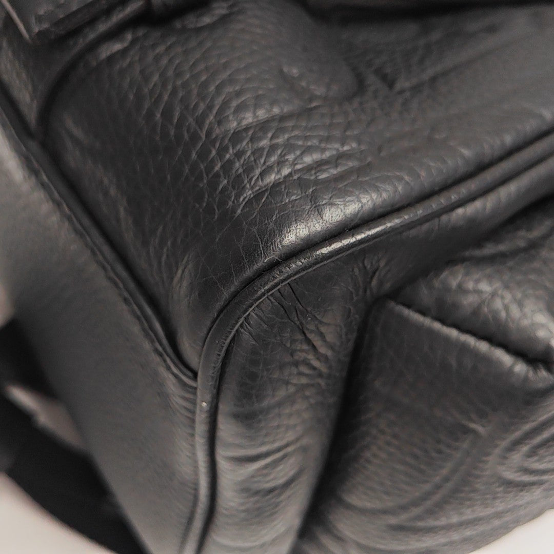 Hit The Road Oblique Calfskin Black
