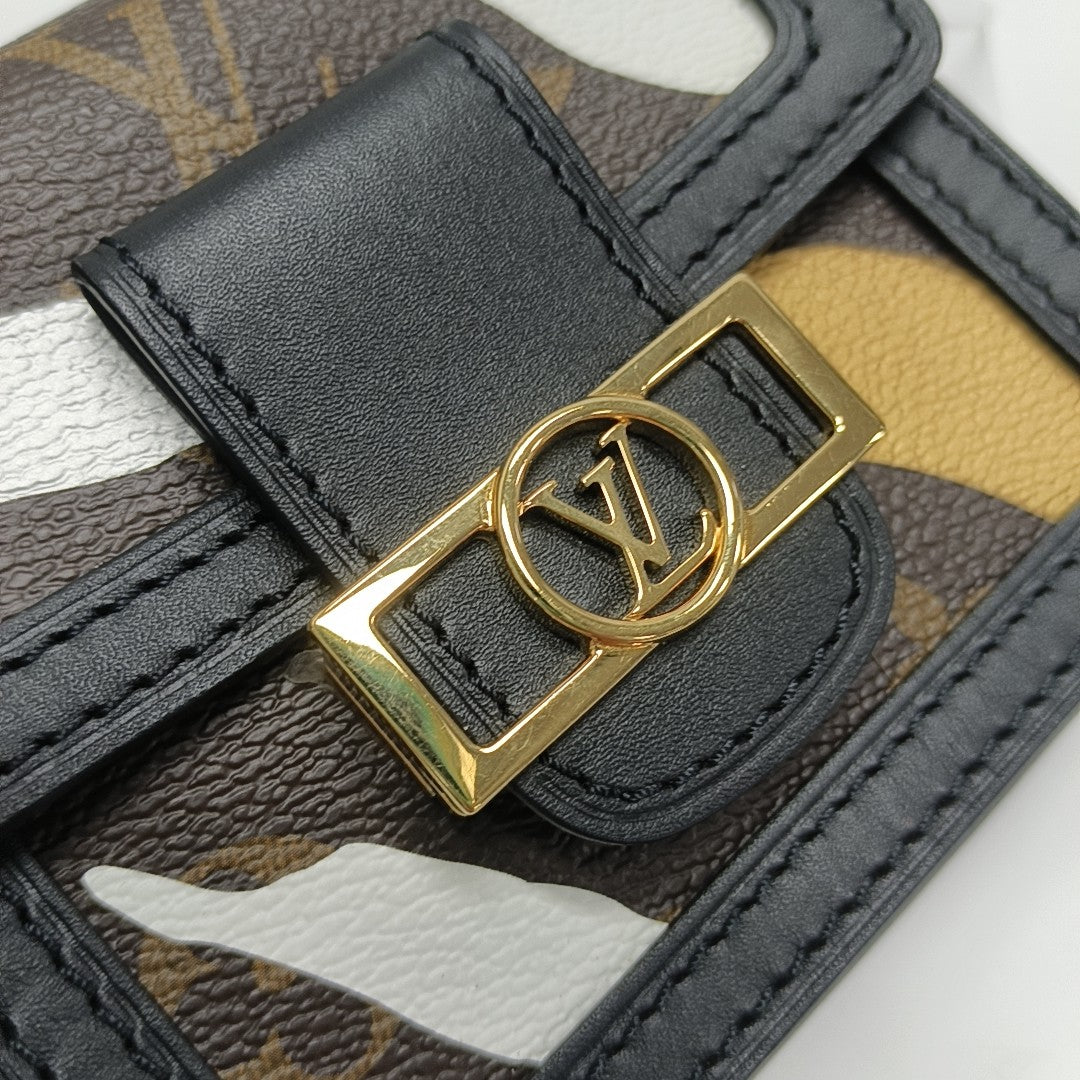 DAUPHINE BB Monogram Coated Canvas Brown