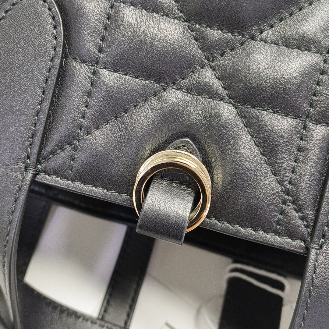 Toujours Nano Cannage Calfskin Black