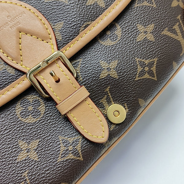 DIANE Monogram Coated Canvas Brown