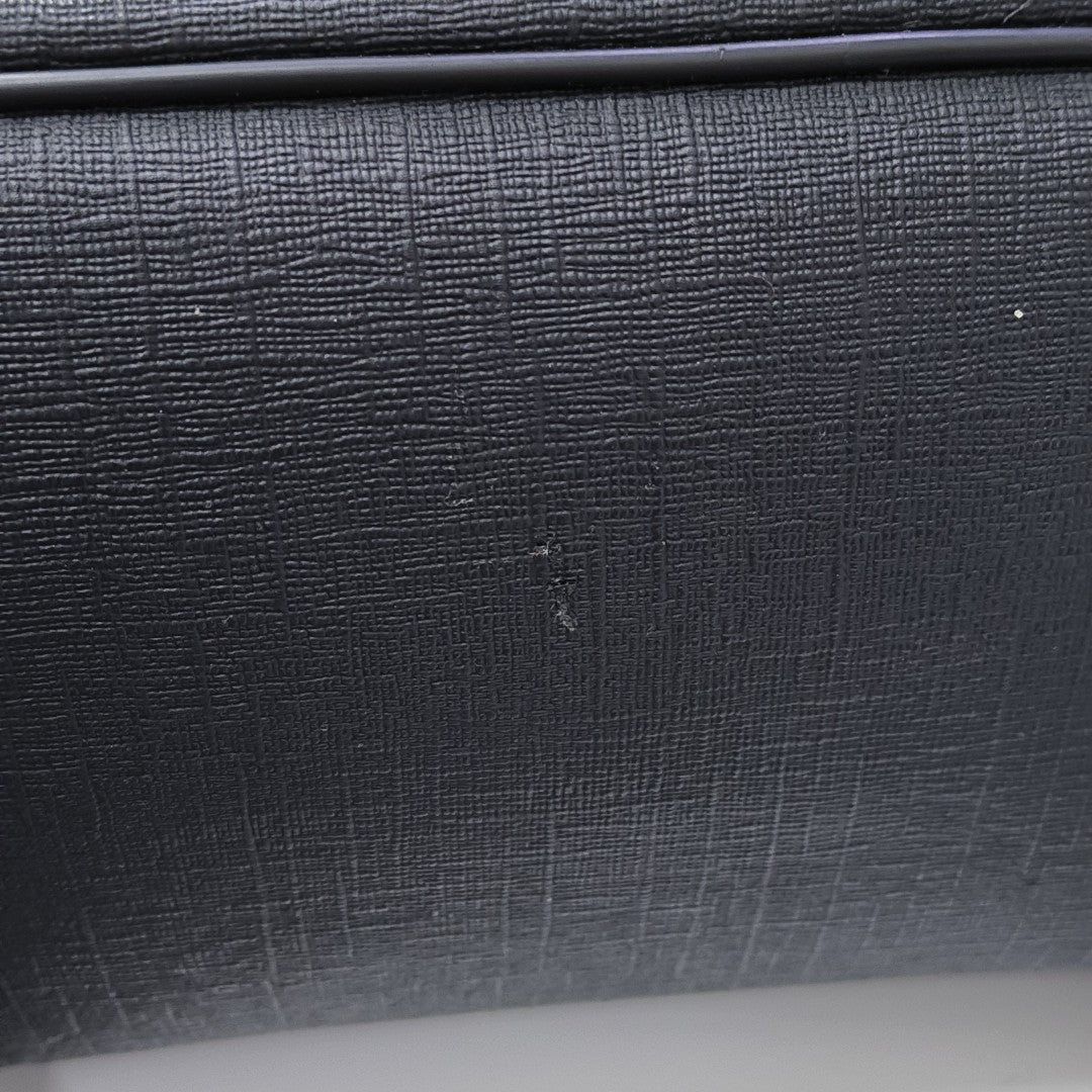 Monogram Coated Canvas Backpack Black