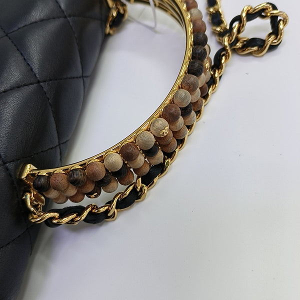 WOC Quilted Lambskin Black