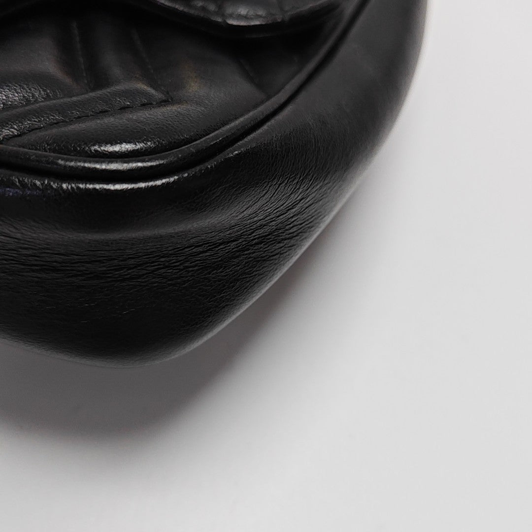 GG Marmont Mini Quilted Calfskin Black