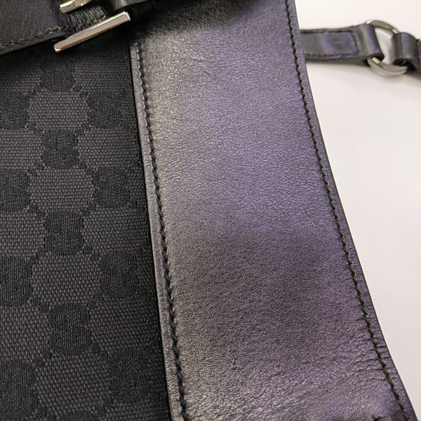 Monogram Canvas Tote Bag Black