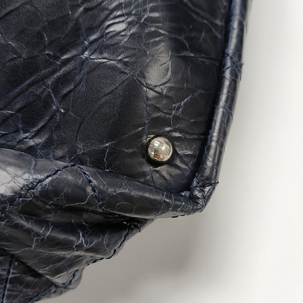 Quilted Calfskin Shoulder Bag Blue