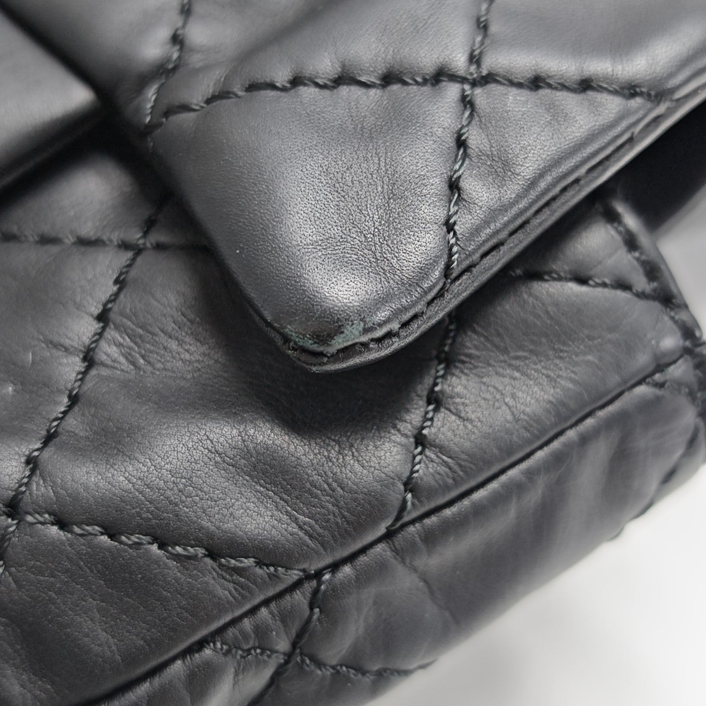 Quilted Calfskin Backpack Black