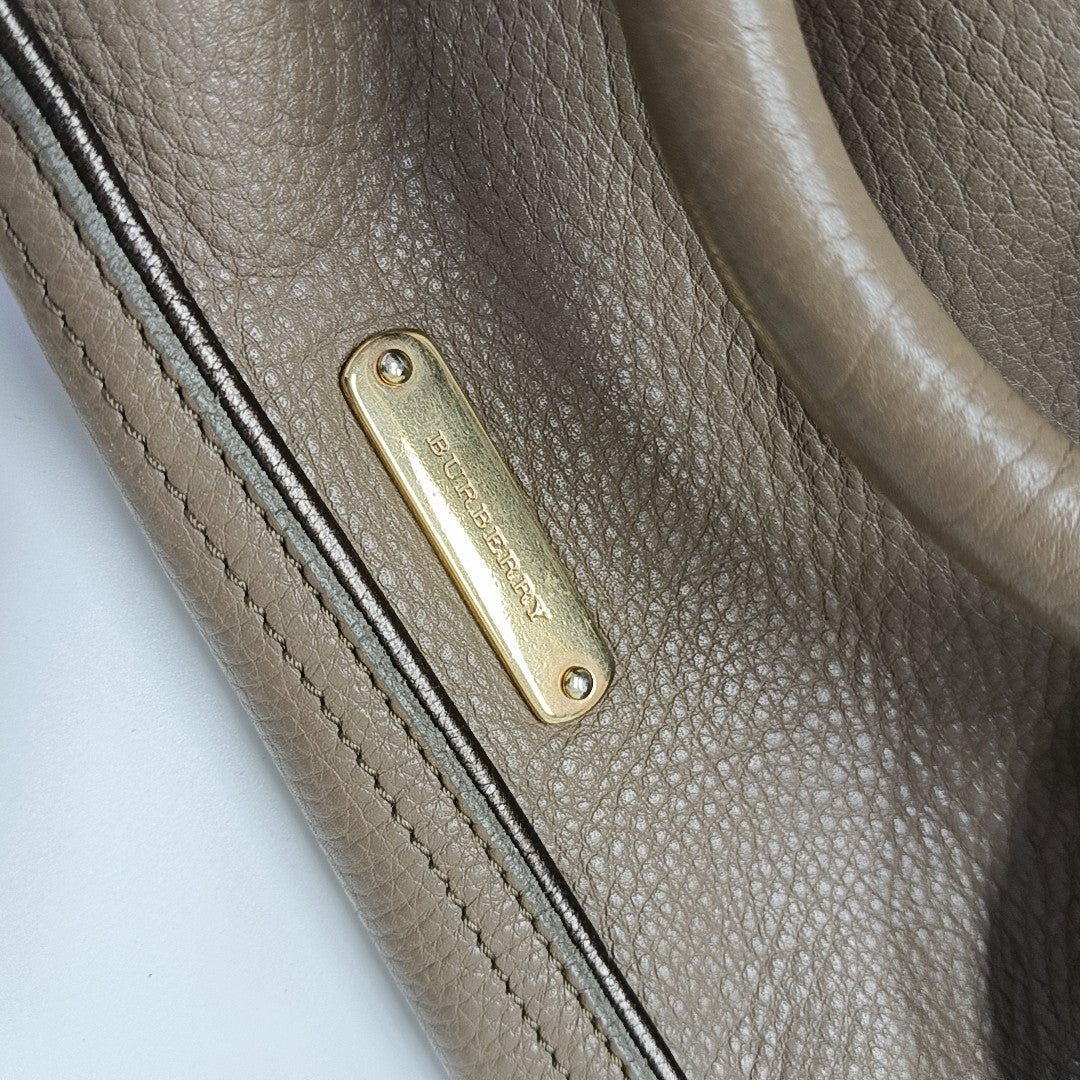 Calfskin Shoulder Bag Brown