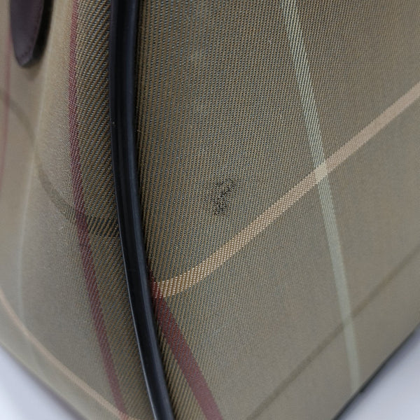 Fabric Top Handle Bag Beige