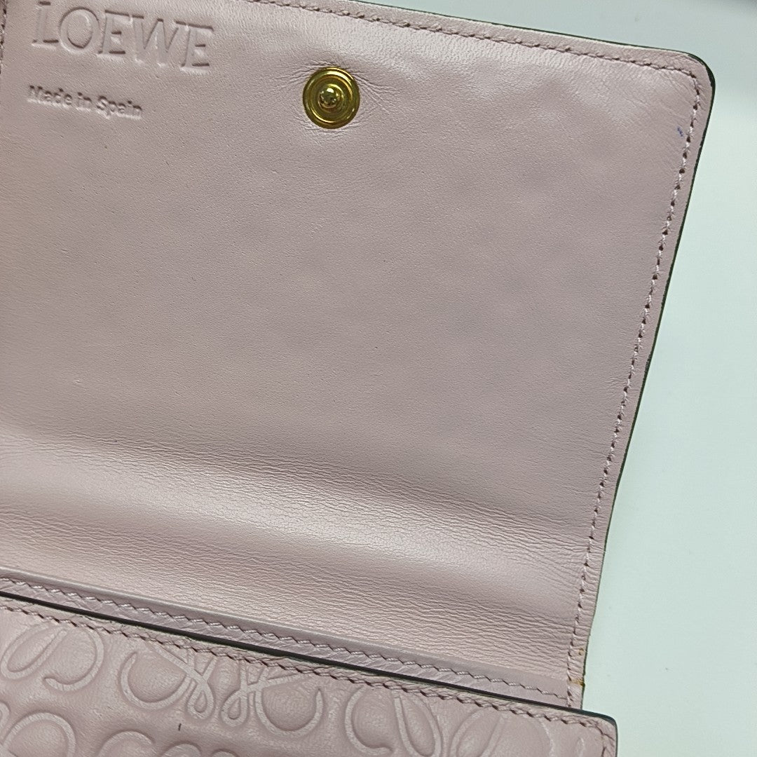 Monogram Lambskin Wallet Pink