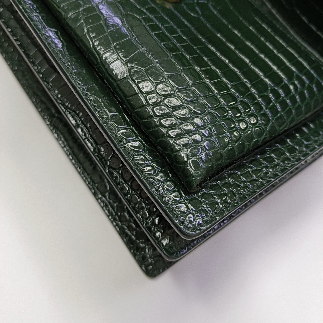 SUNSET Medium Calfskin Green