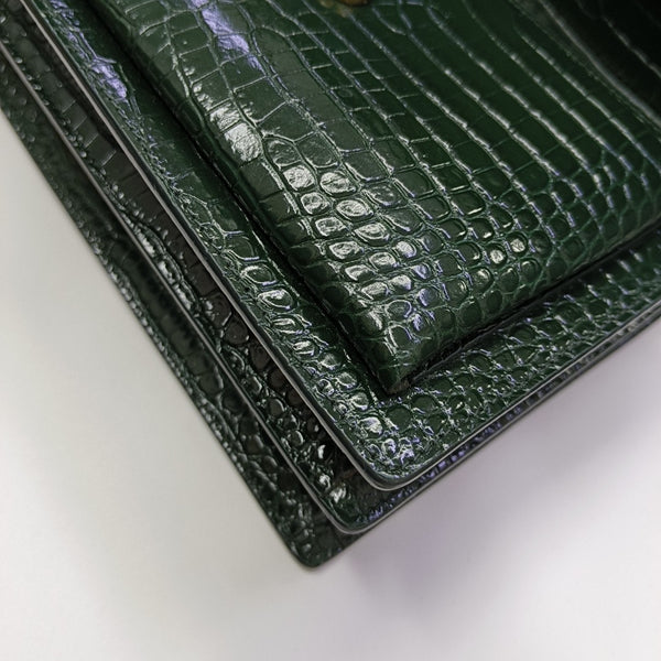 SUNSET Medium Calfskin Green