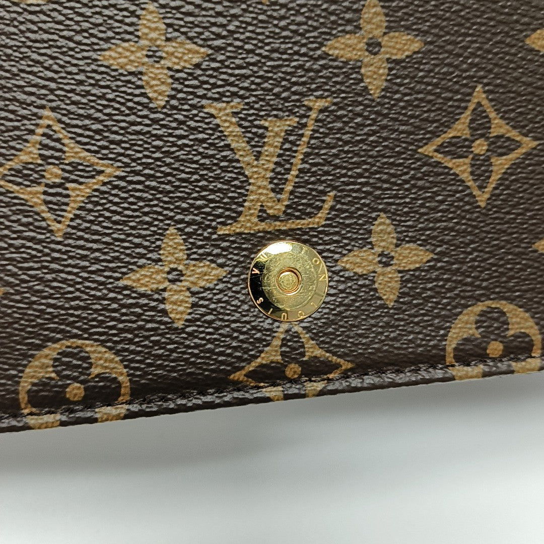 Lily Monogram Coated Canvas Brown