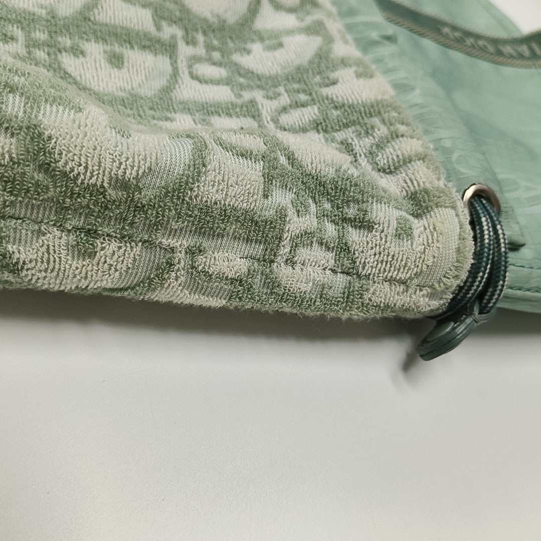 Fabric Top Handle Bag Green