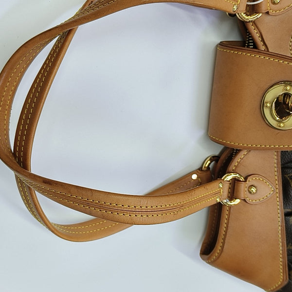 VINTAGE BOETIE PM Monogram Coated Canvas Brown