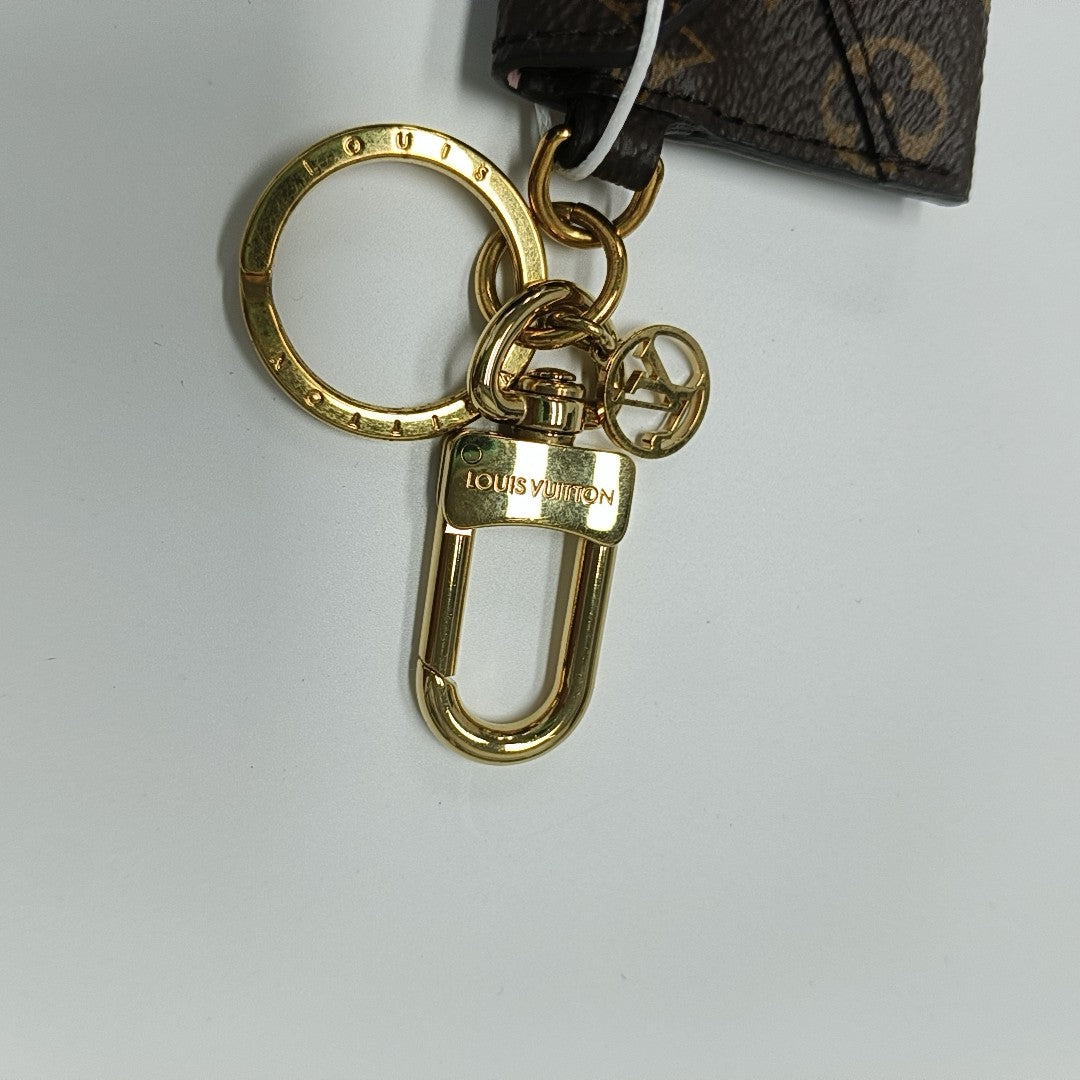 Monogram Coated Canvas Key Pouch Brown